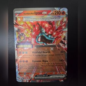 Hearthflame Mask Ogerpon EX Jumbo Pokémon Trading Card